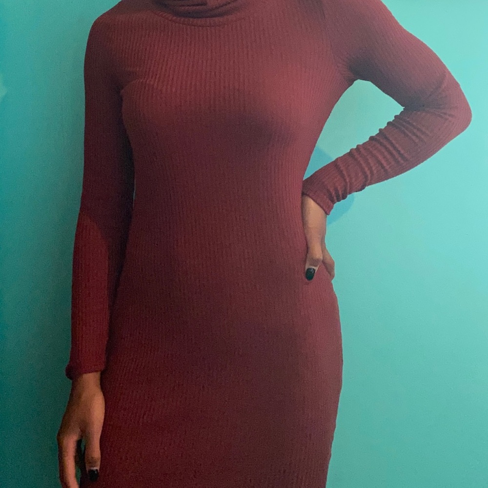 Charlotte Russe turtleneck long sleeve dress
